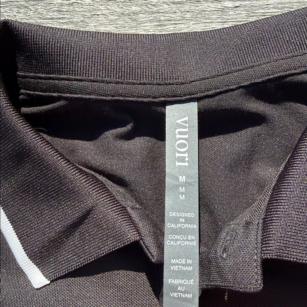 VUORI Gamepoint Polo BLACK Size medium NWT MENS‎
